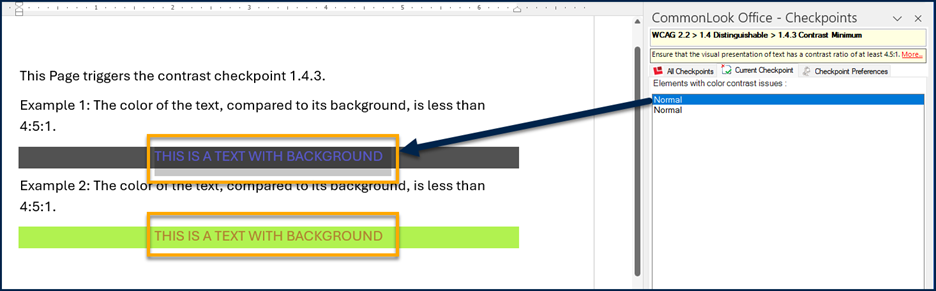Screenshot of text with contrast issues, as described in the previous paragraph.