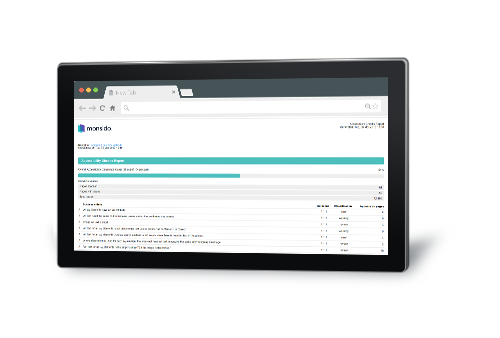 Screenshot of Monsido's Accessibility Report